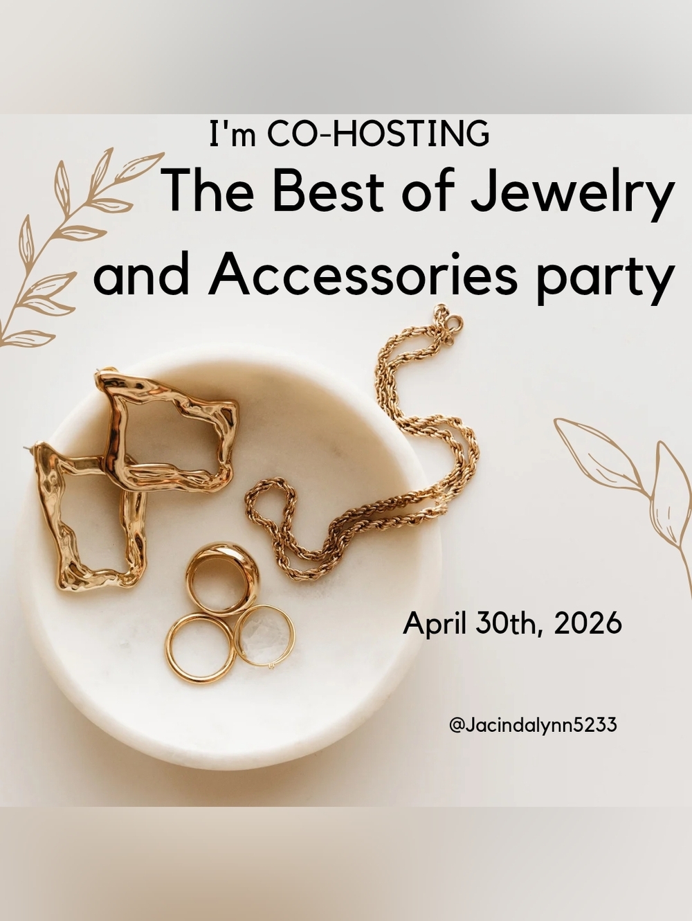 Join Me As I Co-host The Best Of Jewelry & Accessories Poshmark Party April 30th